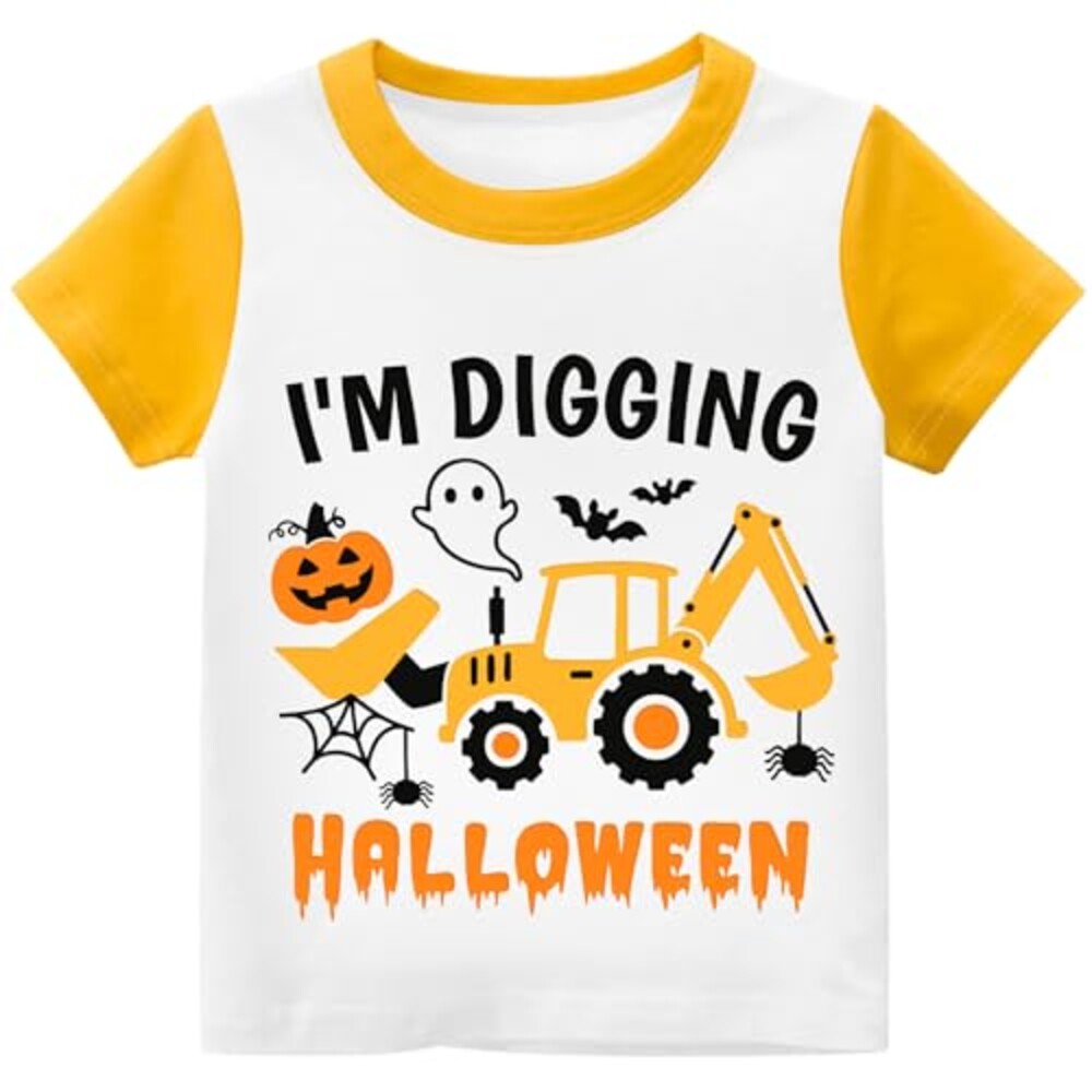 Baby Boy Halloween T-Shirt Kids Pumpkin