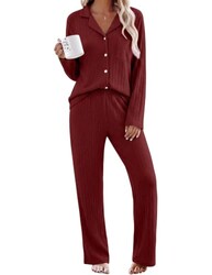 Ekouaer 2 Piece Pajamas Sets for Women L