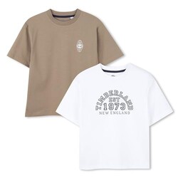 Timberland Boys Set 2 T-Shirts, Khaki, 1