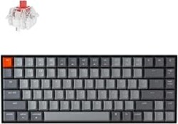 Keychron K2 75% Layout Bluetooth Mechanical Keyboard Super Red Switch/White LED Backlit/Anti Ghosting/N-Key Rollover/84 Key USB C Wired Computer Keyboard for Mac Windows-Version 2