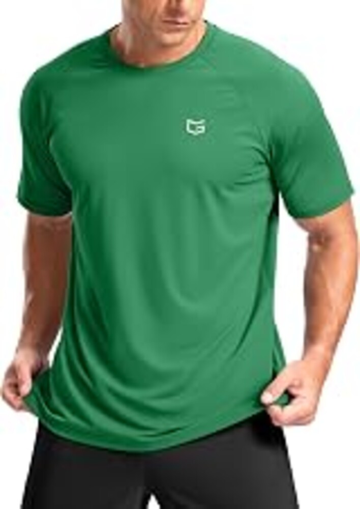 G Gradual Men's Athletic Workout T-Shirts Moisture Wicking Running Shirts | Quick Dry, Cooling, 4-Way Stretch, UPF 50+ Short Sleeve Crewneck Performance Tee for Gym Tennis Swim Rash Guard