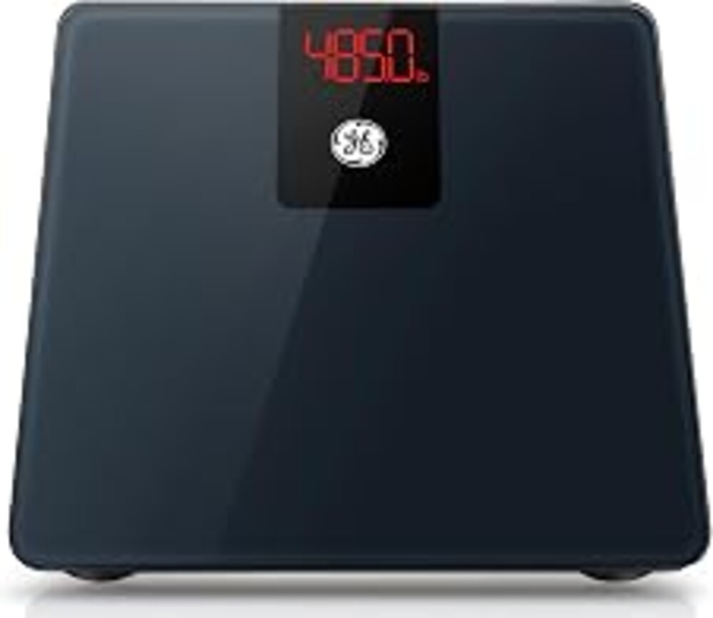 GE Bathroom Scale for Body Weight 500lbs, Digital Weight Scales Heavy Duty | High Capacity Body Measuring Device, Accurate Weighing, Black, BMI