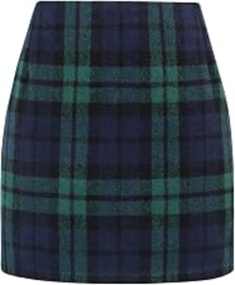 IDEALSANXUN Womens High Waist Plaid Skirt Bodycon Pencil Wool Mini Skirts | Side Zipper Fly, Above the Knee Length, High Waisted with Soft Fully Lined, Fall Fashion Outfits Winter Clothes