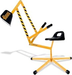 stargo - Steel Kids Excavator Ride on Toy Sand Digger for Kids rotates 360 | Ride on excavator for kids backhoe excavator digging toys for kids ages 3+ sandbox playground equipment outdoor toys for boys