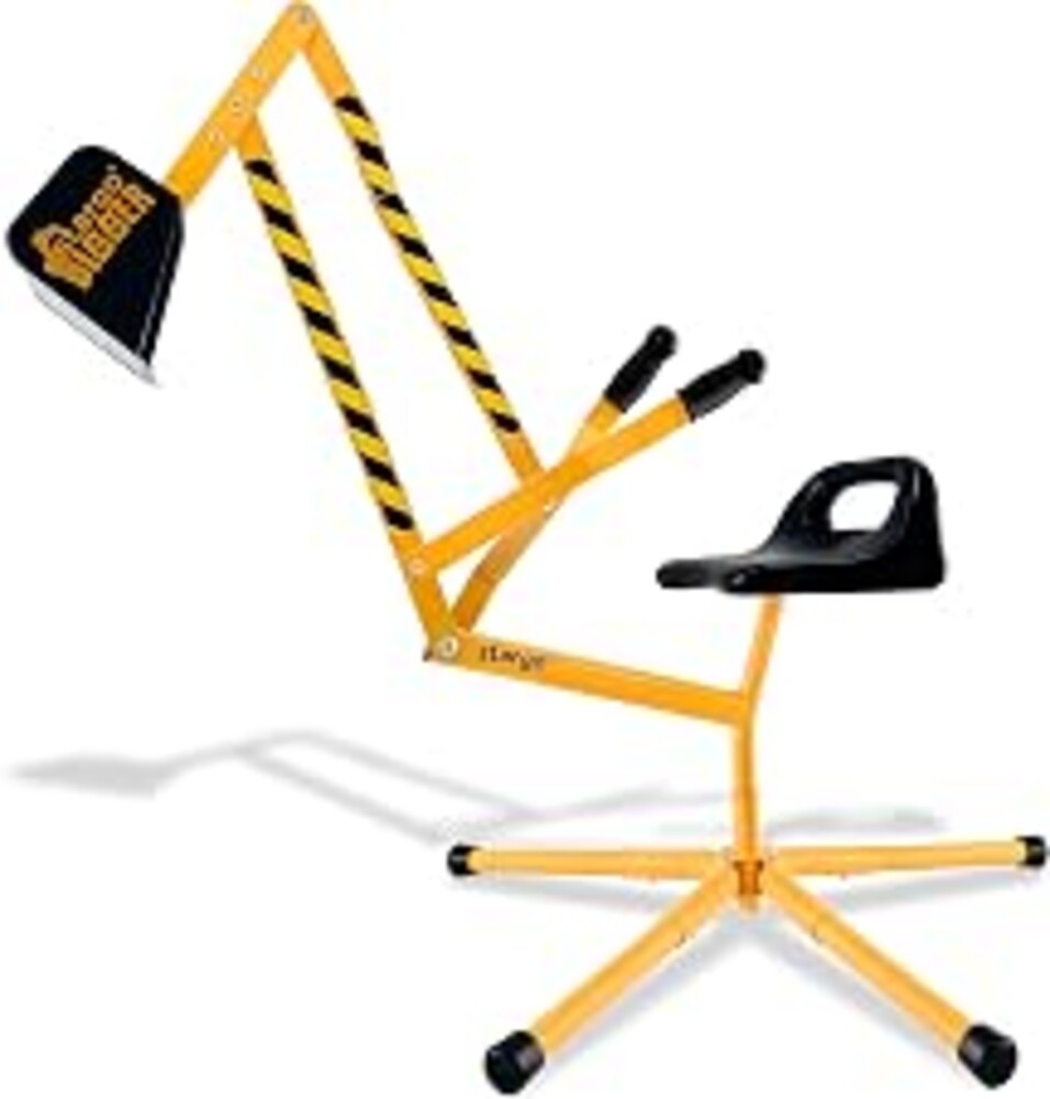 stargo - Steel Kids Excavator Ride on Toy Sand Digger for Kids rotates 360 | Ride on excavator for kids backhoe excavator digging toys for kids ages 3+ sandbox playground equipment outdoor toys for boys