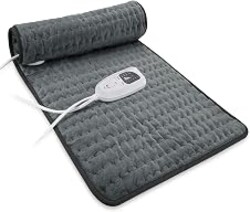 VANKADA Heating Pad Electric Heat Pad, Hot Heated Pad,Multiple Temp and Timer Settings,Suitable for Shoulders, Neck, arms, Abdomen, Back, Legs, etc. (Gray Green, 24"X12")