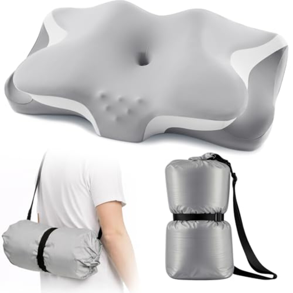 Camping Pillow with Hand-Rolled Vacuum B