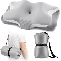 Camping Pillow with Hand-Rolled Vacuum B