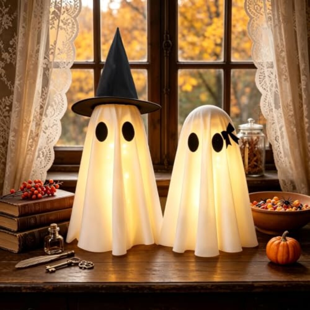 Halloween Decorations Indoor,Set of 2 Li