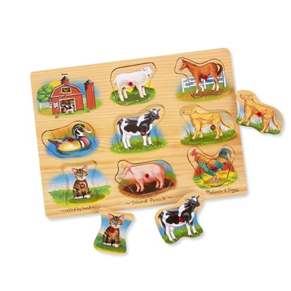 Melissa & Doug Farm Sound Puzzle - Woode