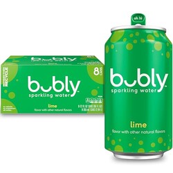 bubly Sparkling Water, Lime, 12 Fl Oz Ca