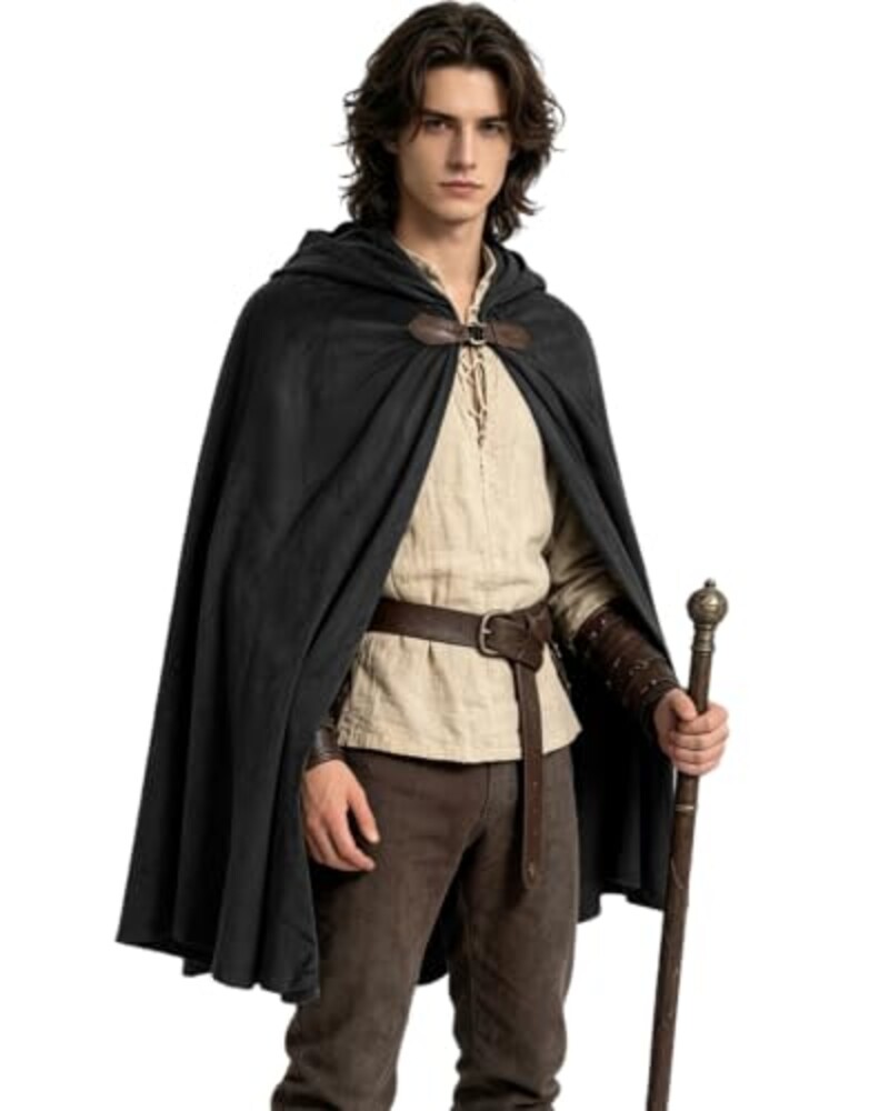 Joukavor Medieval Hooded Cape Renaissanc