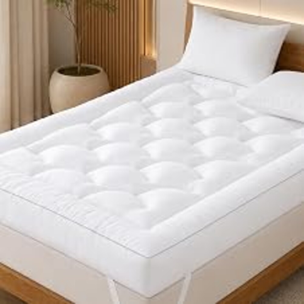 5 Inch Queen Size Memory Foam Mattress Topper for Back Pain Relief | 5 Inch Extra Thick Gel Memory Foam, Pressure Relief Pillow Top Support, Breathable Soft Skin‑Friendly Fabric, 80x60x5 Inch