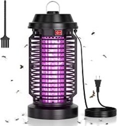 YISSVIC Bug Zapper Outdoor, 15W, 4000V Electric Mosquito Lamp | Polypropylene, Indoor and Outdoor, Waterproof, Plug-in, replaceable bulb for Home Patio Office Courtyard Camping