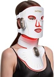 Red Light Therapy Mask for Face & Neck, 850nm NIR & 660nm Red LED, 4 Modes | 680 LEDs, 2000mAh Cordless LED Face Mask, Timer, Full Face Coverage, Anti-Aging Skin Firming