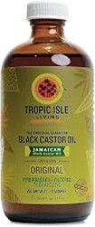 Tropic Isle Living Jamaican Black Castor Oil 8 fl oz – Strengthening & Nourishing Oil | With Vitamin E & Omega Fatty Acids | For Hair, Skin, Eyebrows & Eyelashes