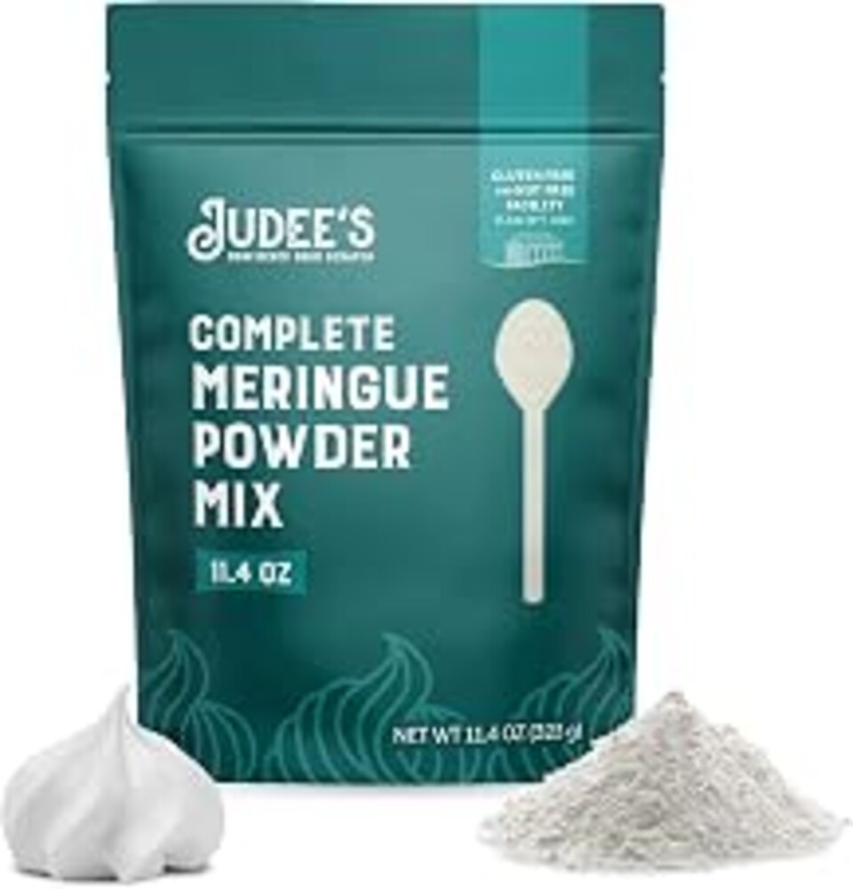 Judee's Gluten Free Complete Meringue Powder Mix - Royal Icing Mix & Cookie Decorating Supplies - Meringue Powder for Cookies & Pies - 11.4 Oz