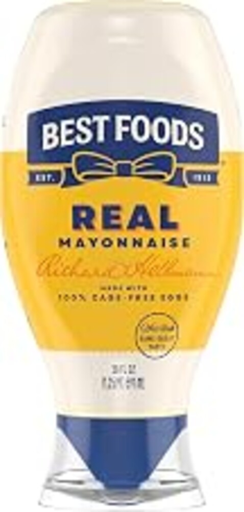 Best Foods Real Mayonnaise 20 oz, Mayo Squeeze, Sandwich Spread, 1PK | For sandwiches, dips, dressings and simple meals; cage-free eggs; gluten-free; 20 oz.