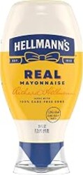 Hellmann's Real Mayonnaise Real Mayo Squeeze Bottle For a Rich Creamy Condiment Gluten Free, Made With Cage-Free Eggs 20 oz