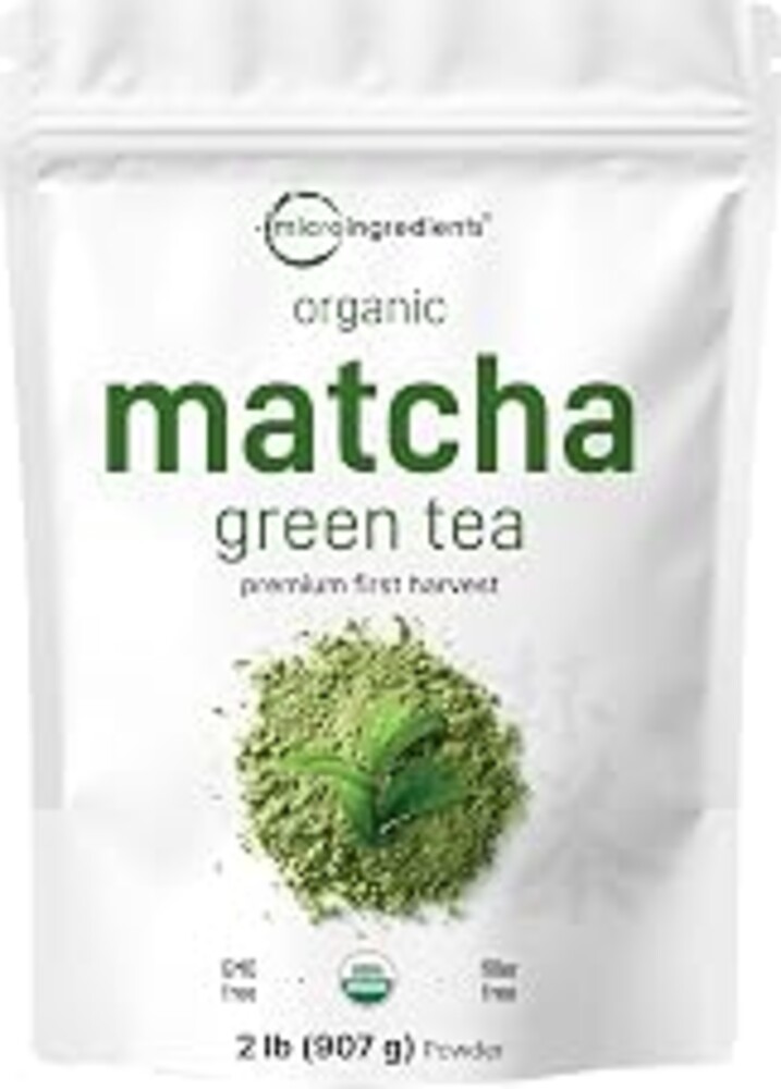 Organic Matcha Green Tea Powder, 2 lb | First Harvest Culinary Grade | Single-Ingredient Green Tea Powder | Certified Organic | Gluten, Dairy, Soy & Tree Nut Free