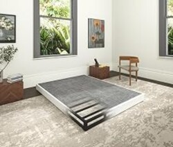 Faoide 5 Inch Heavy Duty Metal Box Spring Full Size, Low Profile Full Mattress Foundation Bed Base, 3000 lbs Weight Capacity, Easy Assembly, Easy Clean Fabric Cover, Black