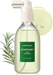 AROMATICA Rosemary Root Enhancer 100ml Net wt 3.3 fl oz. | Rosemary hair oil & caffeine & biotin, Korean hair care for hair thinning & loss, free from silicone, paraben and sulfate