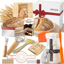 Kikcoin 13 PCS Sourdough Starter Kit wit