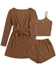 Ekouaer Pajamas for Women Set 3 Piece So