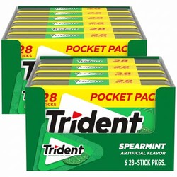 Trident Spearmint Sugar-Free Chewing Gum