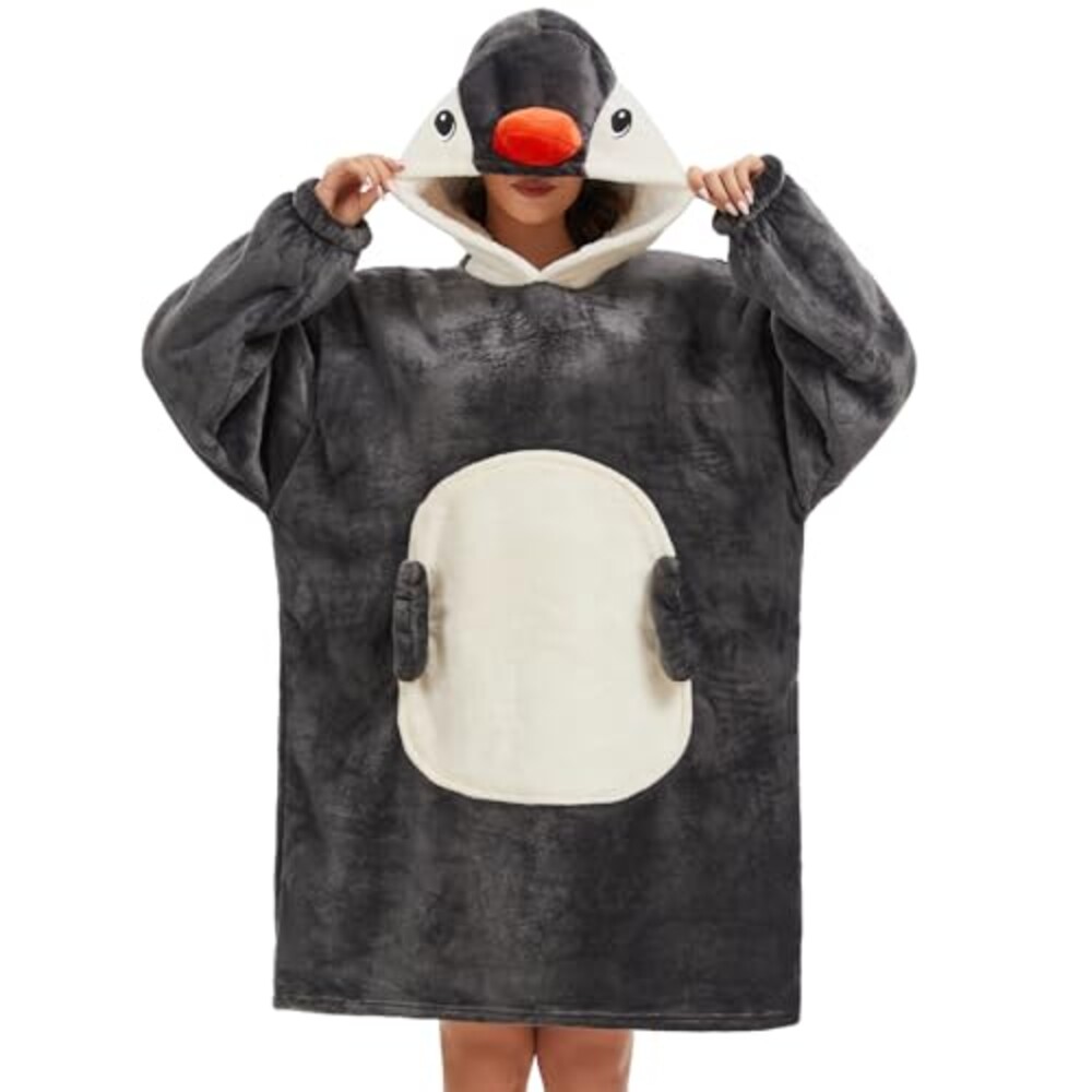 Blanket Hoodie Animal Sherpa Pullover Pa
