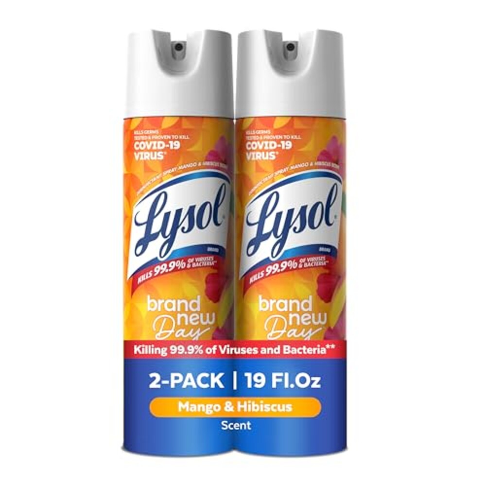 Lysol Disinfectant Spray, Sanitizer, Man