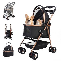 COOLCRAB 3-in-1 Pet Stroller with Detach
