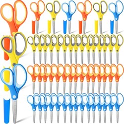 Lanties 60 Pcs Students Scissors Bulk wi