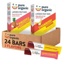 Pure Organic Layered Fruit Bars, Gluten