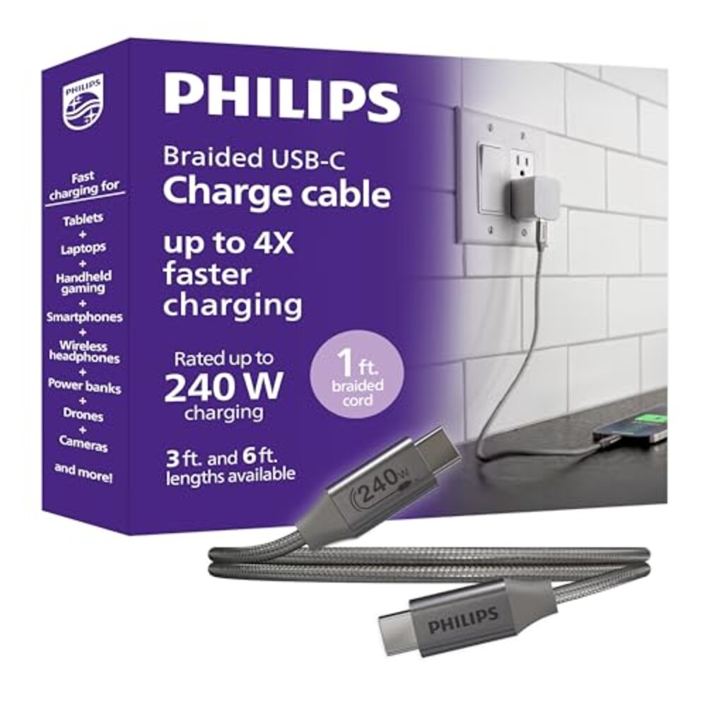 PHILIPS 240W USB-C to USB-C Charging Cab