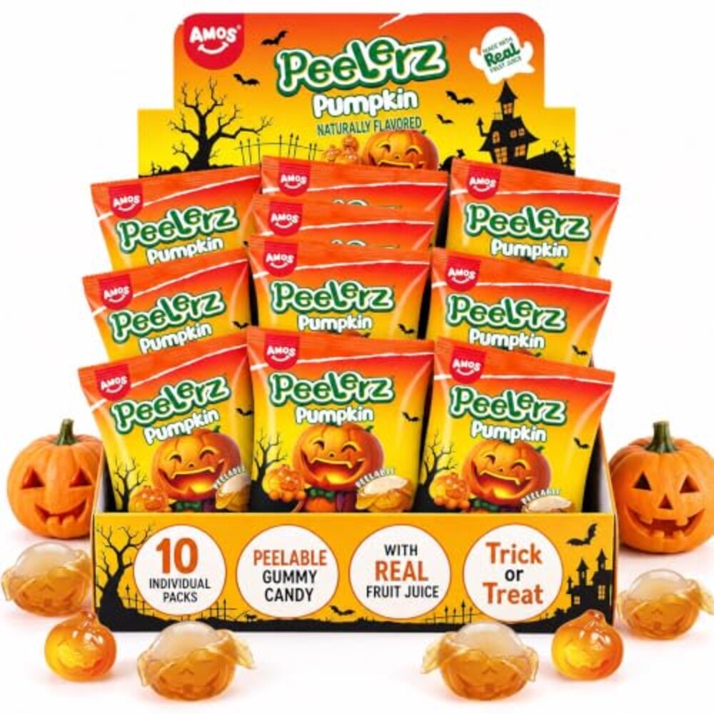 AMOS Peelerz Pumpkin Gummy, 8.47 oz (240