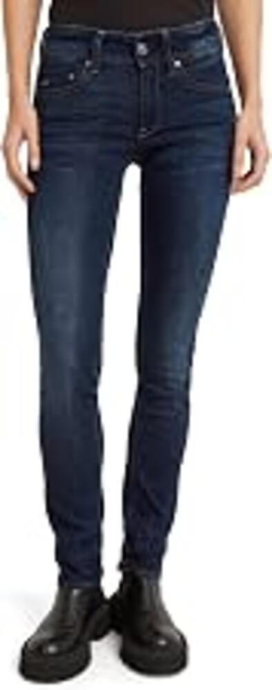 G-Star Raw Womens Midge Saddle Mid Rise Straight Fit Jeans