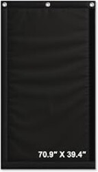Soundproof Acoustic Curtain, Heavy Duty, 70.9 x 39.4 in, 11.15 lb, Black | Designed for windows, doors, and room dividers, providing better sound control for home offices, studios, and apartments.