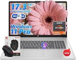 HP 17 Inch Laptop – AMD Ryzen 5 7430U 16GB RAM 512GB SSD Windows 11 Pro | 17.3" FHD Anti-Glare Display, Wi-Fi 6, Bluetooth 5.4, Fast Charge, AI Copilot – Laptop Computer for Business & Student