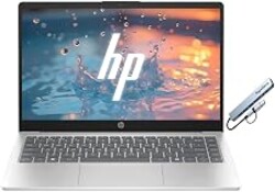 HP 14" Laptop for Business & Students, 256GB SSD, Microsoft Office 365 Included, Windows 11, Copilot Key, AMD Athlon Silver 7120U, Natural Silver