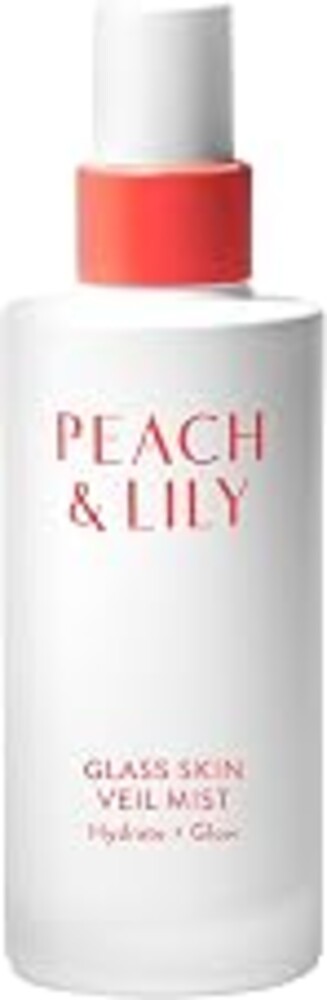 Peach & Lily - Glass Skin Veil Mist (3.38 ounces) - Hydrate & Glow - Facial Mist - Weightless - Cucumber Water, Lotus, Peach, Reishi Mushroom - Self Care - Vegan & Cruelty Free - Korean Beauty
