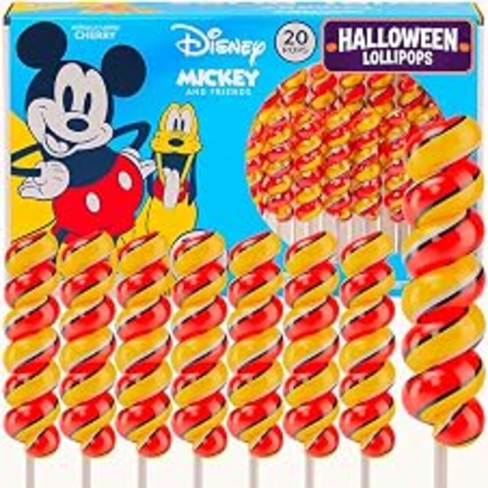 Mickey Mouse Swirl Lollipops 20pk– Mickey Mouse Candy | Mickey Mouse Party Favors - Disney Candy For Party Favors & Mickey Birthday Decorations