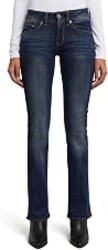 G-STAR RAW Women's Midge Saddle Mid Rise Bootleg Fit Jean in Maidu Stretch