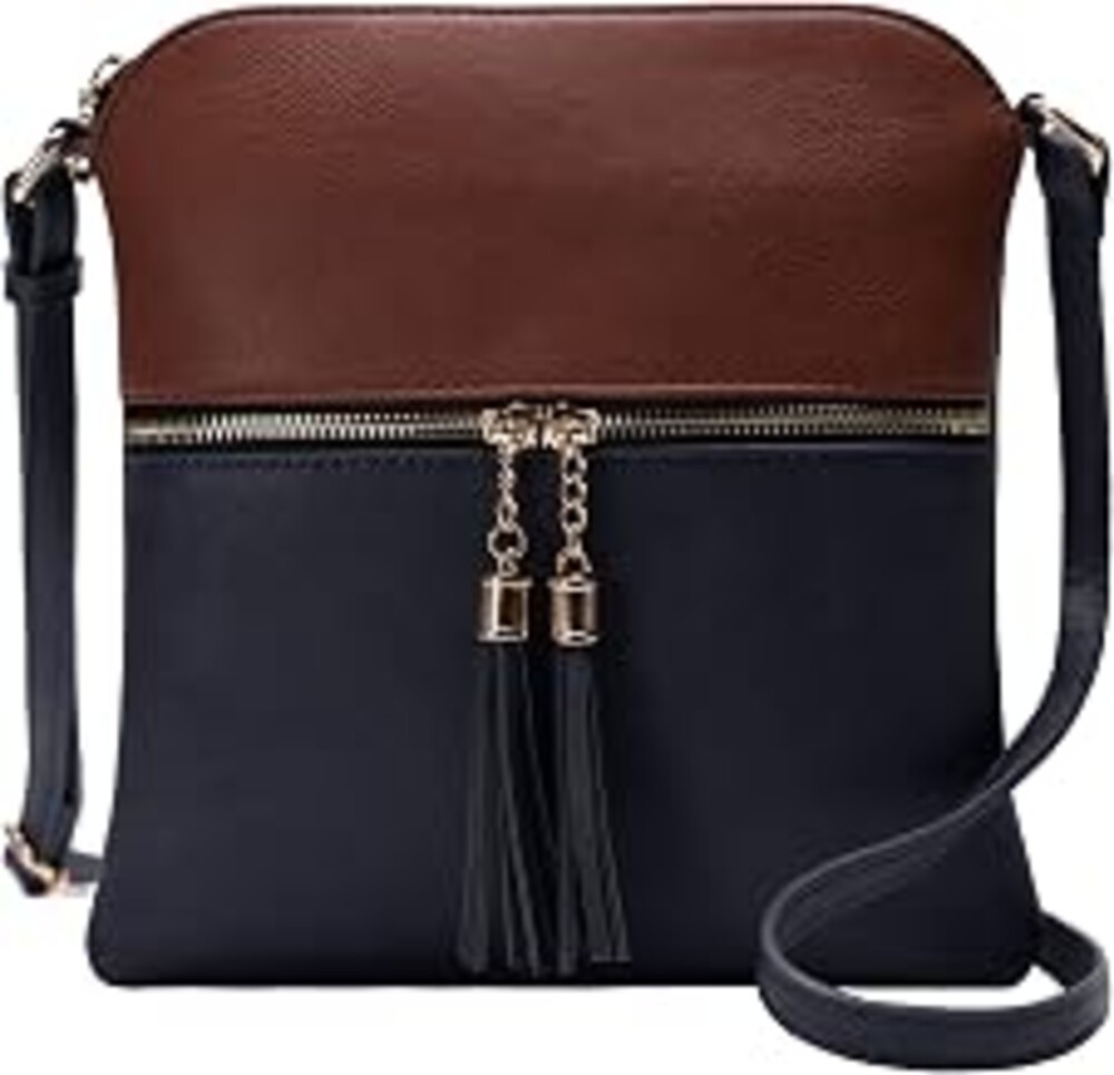 Solene Womens Lightweight Medium Crossbody Purse with Tassel, Perfect Size Crossbody Bags for Daily Use, travel