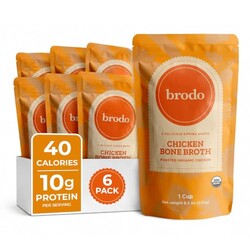 Brodo Organic Chicken Bone Broth, Keto,
