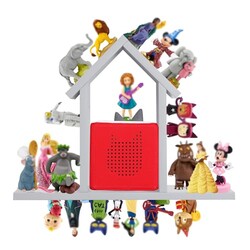 Wooden House for Tonies Shelf Magnetic,f