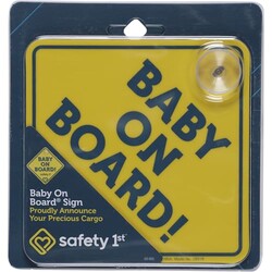 Safety 1st Baby On Board Sign, Suction C