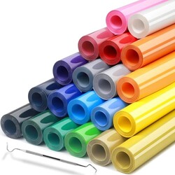 HTV Heat Transfer Vinyl Bundle - 20 Pack