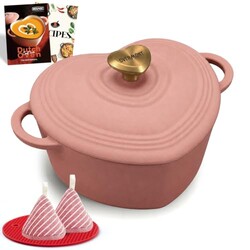 Overmont Enameled Cast Iron Dutch Oven -