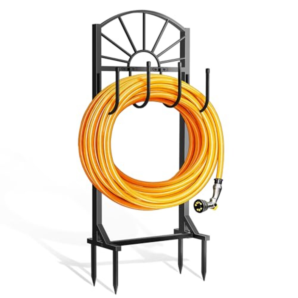 Garden Hose Holder, Upgraded Metal Water